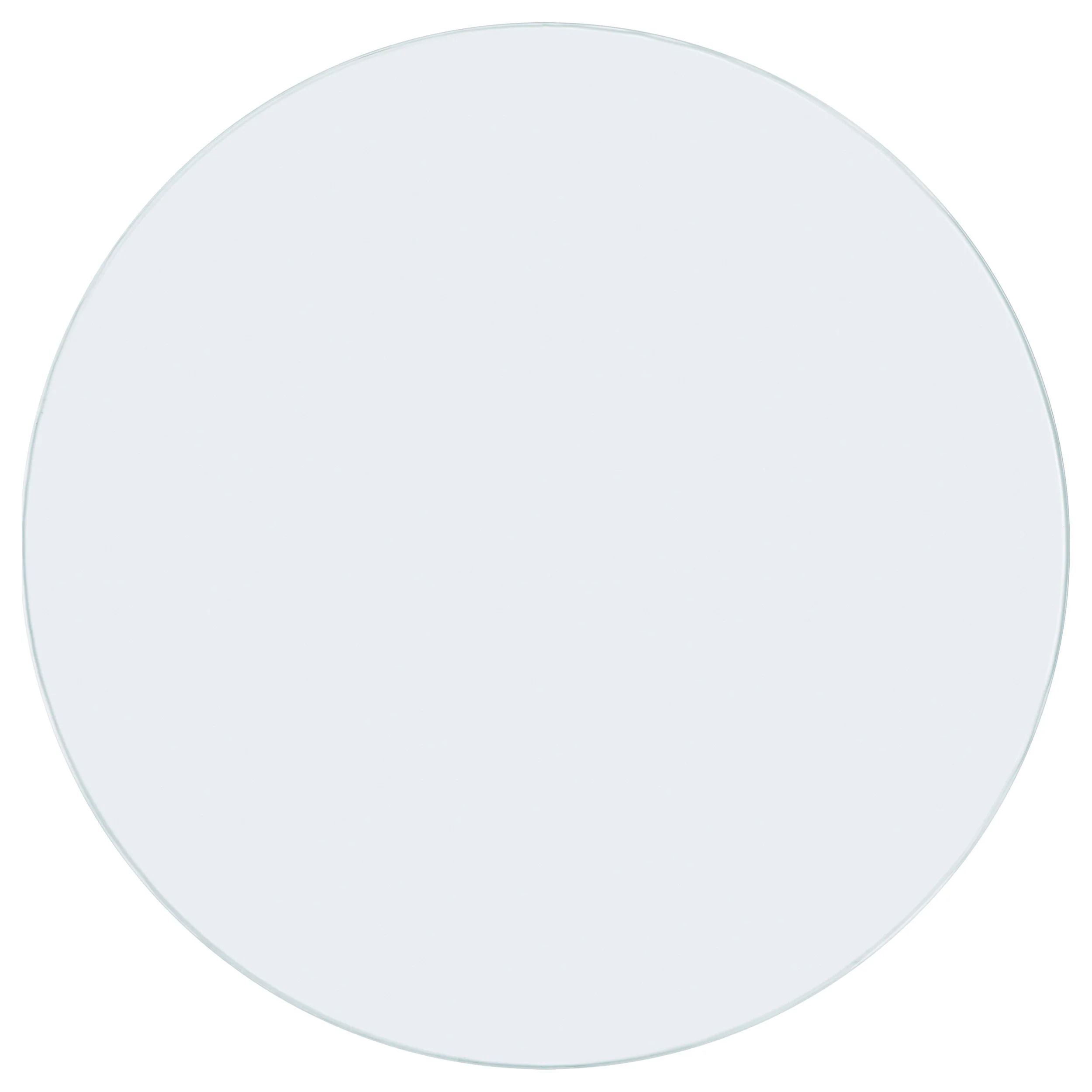 48-inch 10mm Round Clear Tempered Glass Top