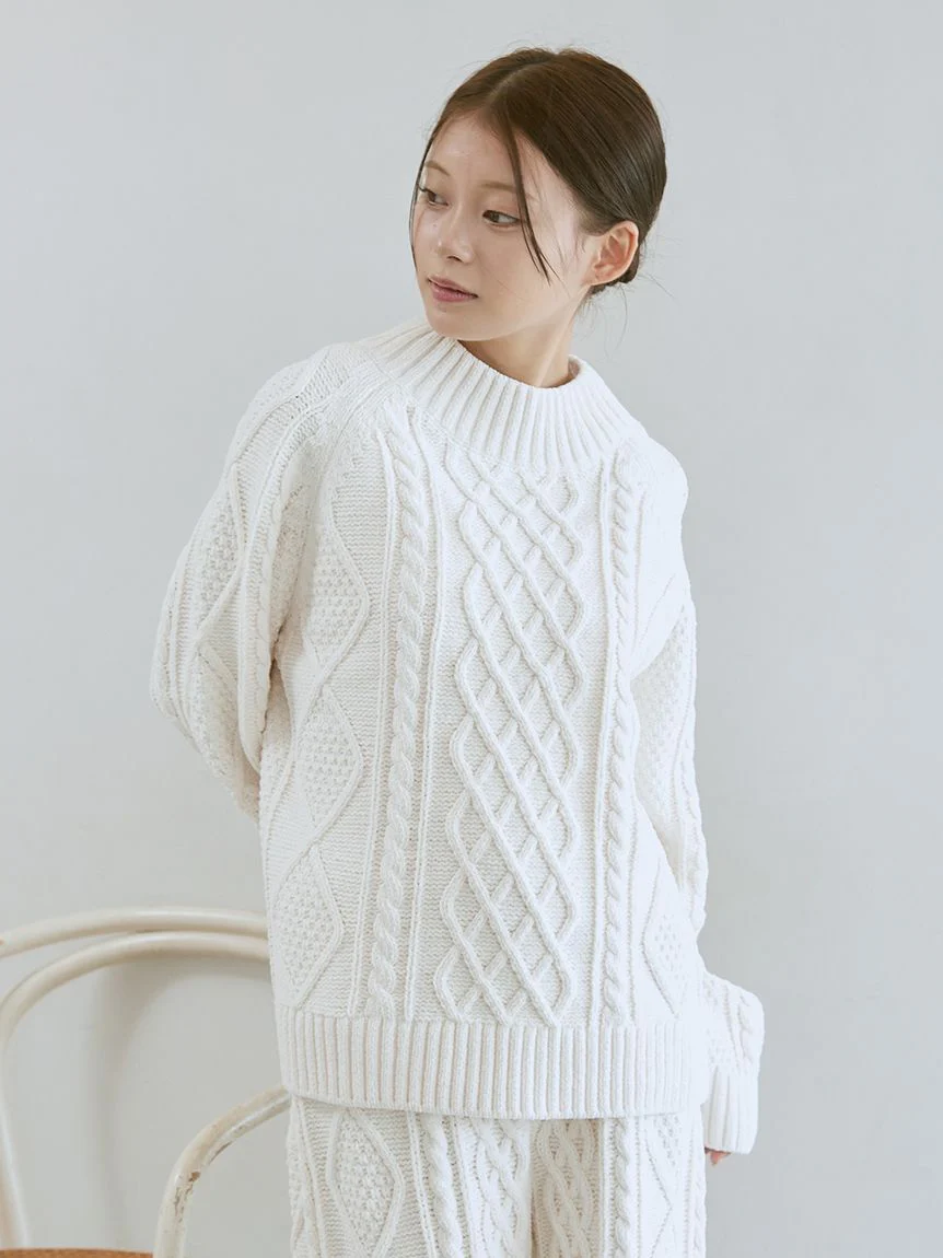 Souffle Aran Pullover