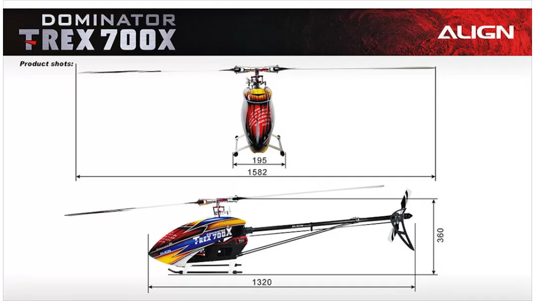 Align T-REX 700X Domintor RC Helicopter Kit / Super / Top / RTF Combo