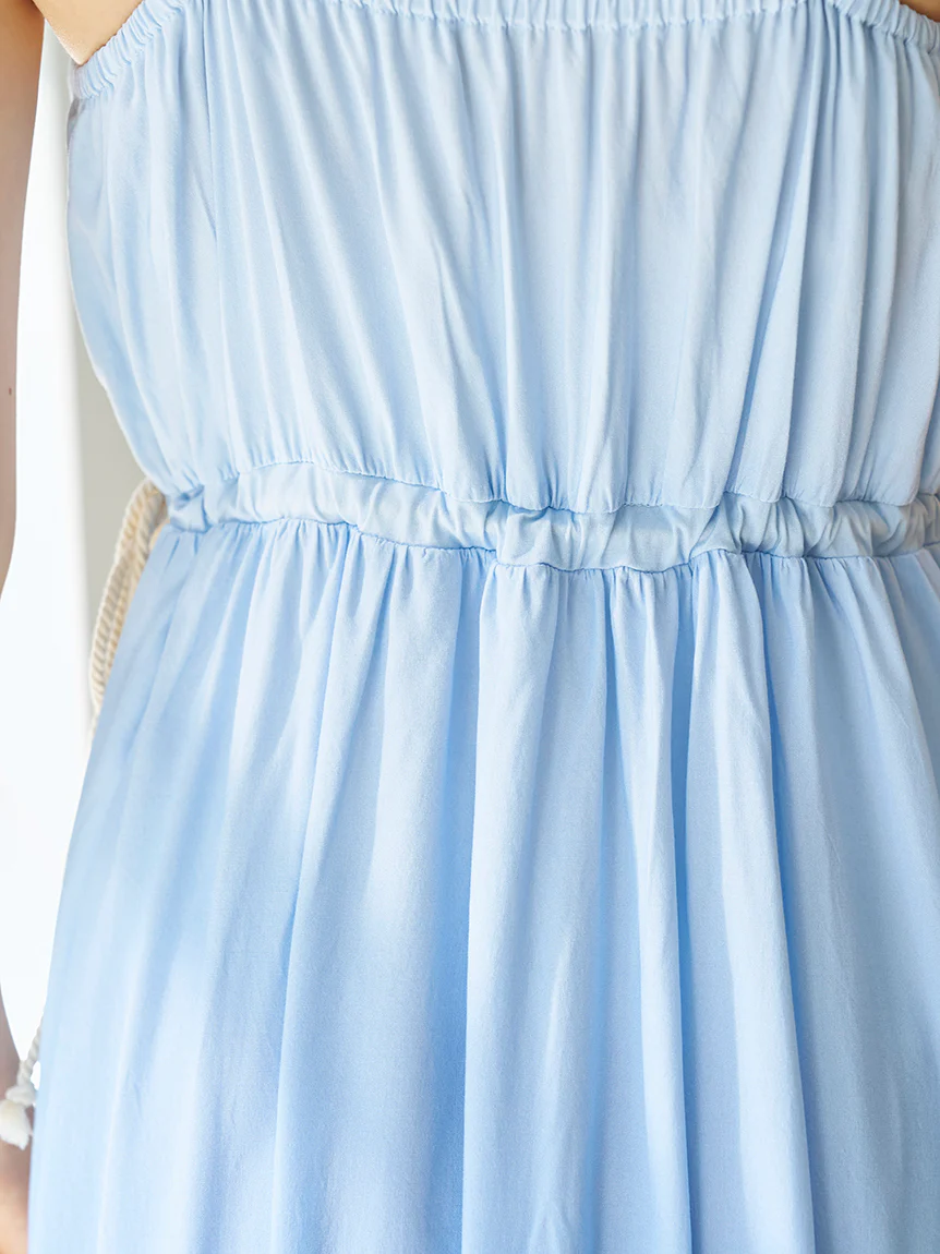 Gradation Drawstring Dress