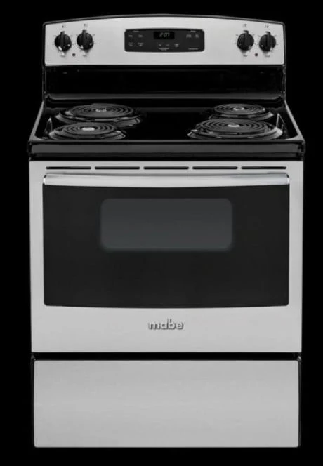 Mabe / GE EML27 220 volts Coil Electric Range 4 Burner Electric Range 220v 240 volt 50 hz