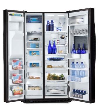 220 Volt GE GSE30VHBTSS Side by Side Refrigerator