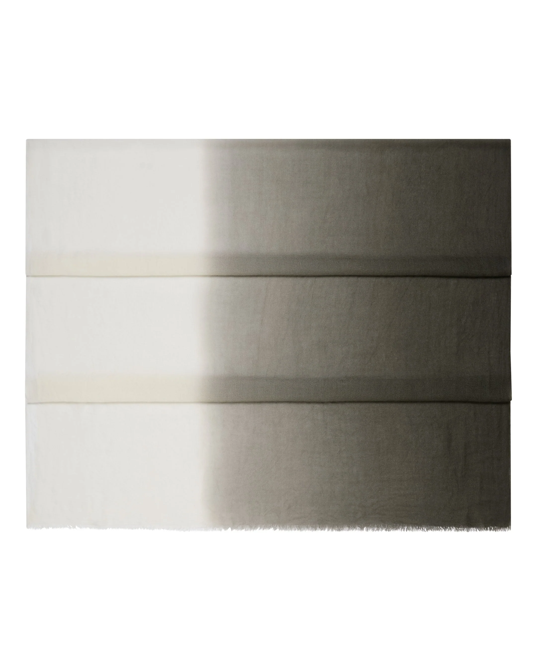 Women's Dip Dye Cashmere Scarf Arabica Khaki Green