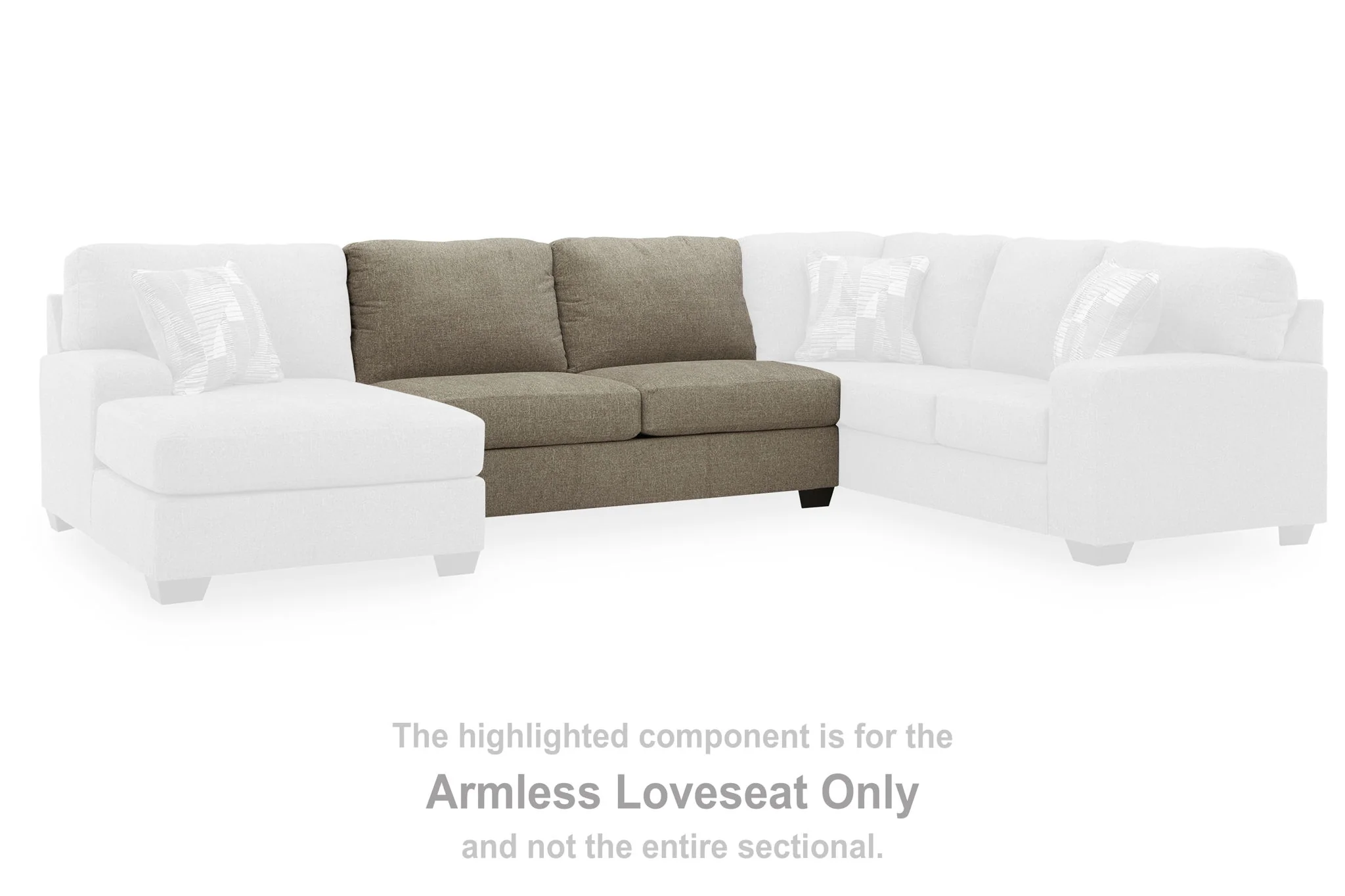 Newellen - Armless Loveseat - Beige