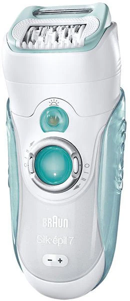 Braun SE7751 Epil Dual Epilator 220-240 Volts, White & Turquoise