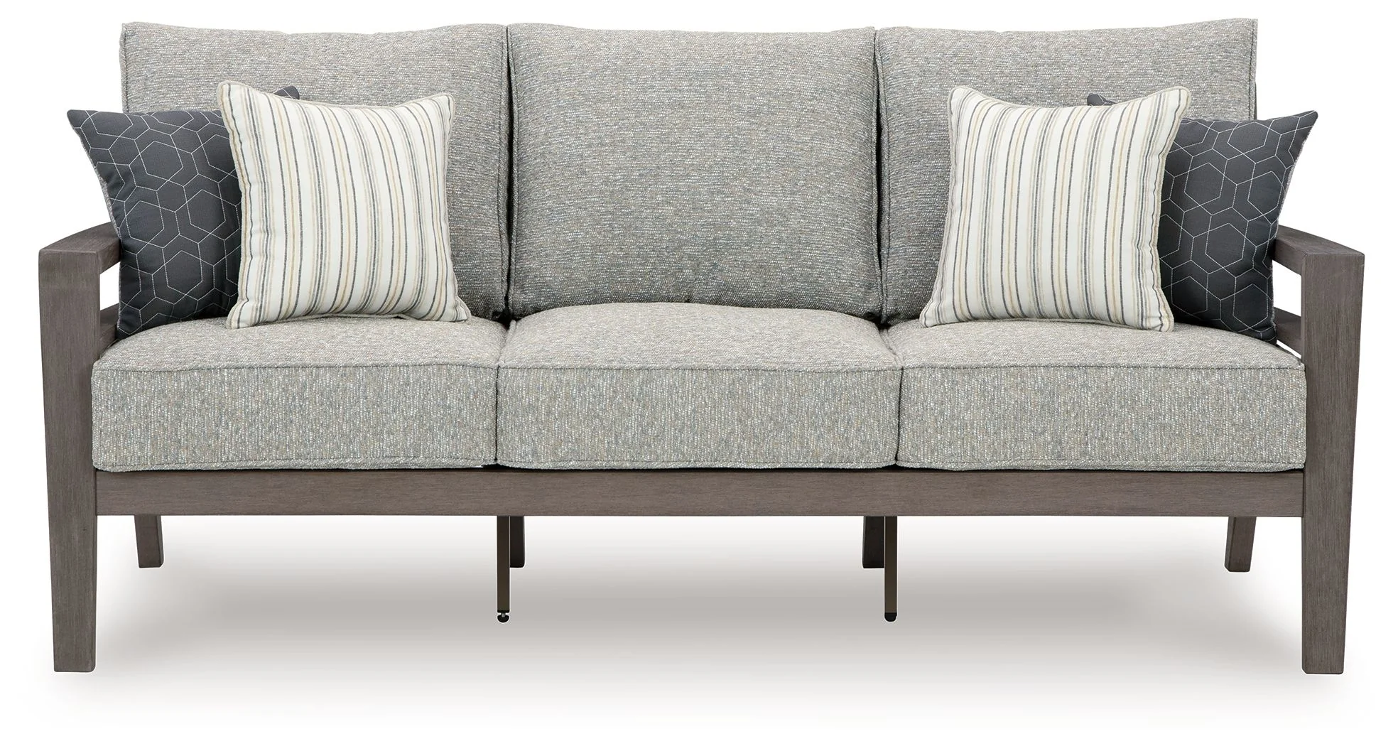 Hillside Barn - Sofa With Cushion - Gray / Brown