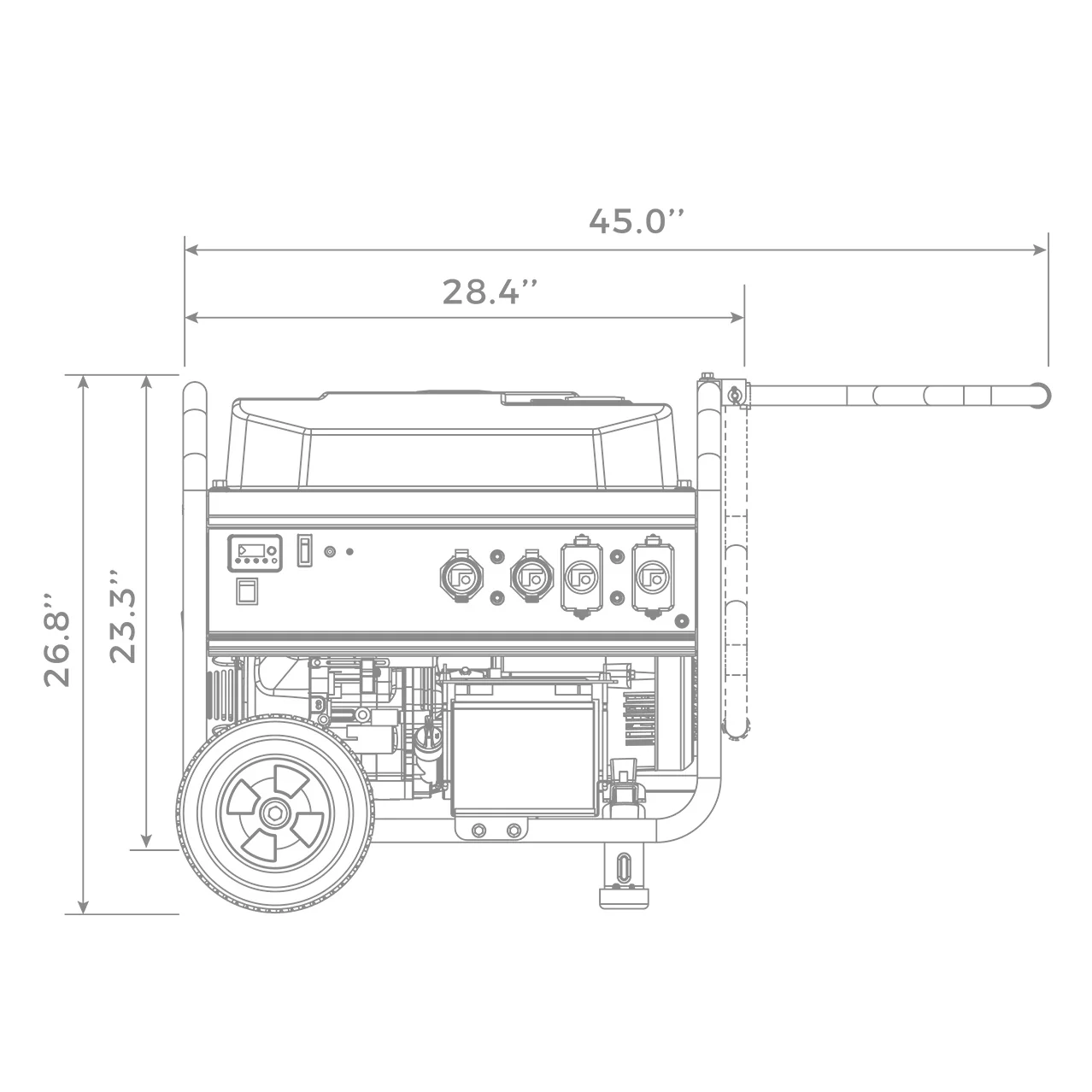 Gas Portable Generator 7125W Remote Start 120/240V
