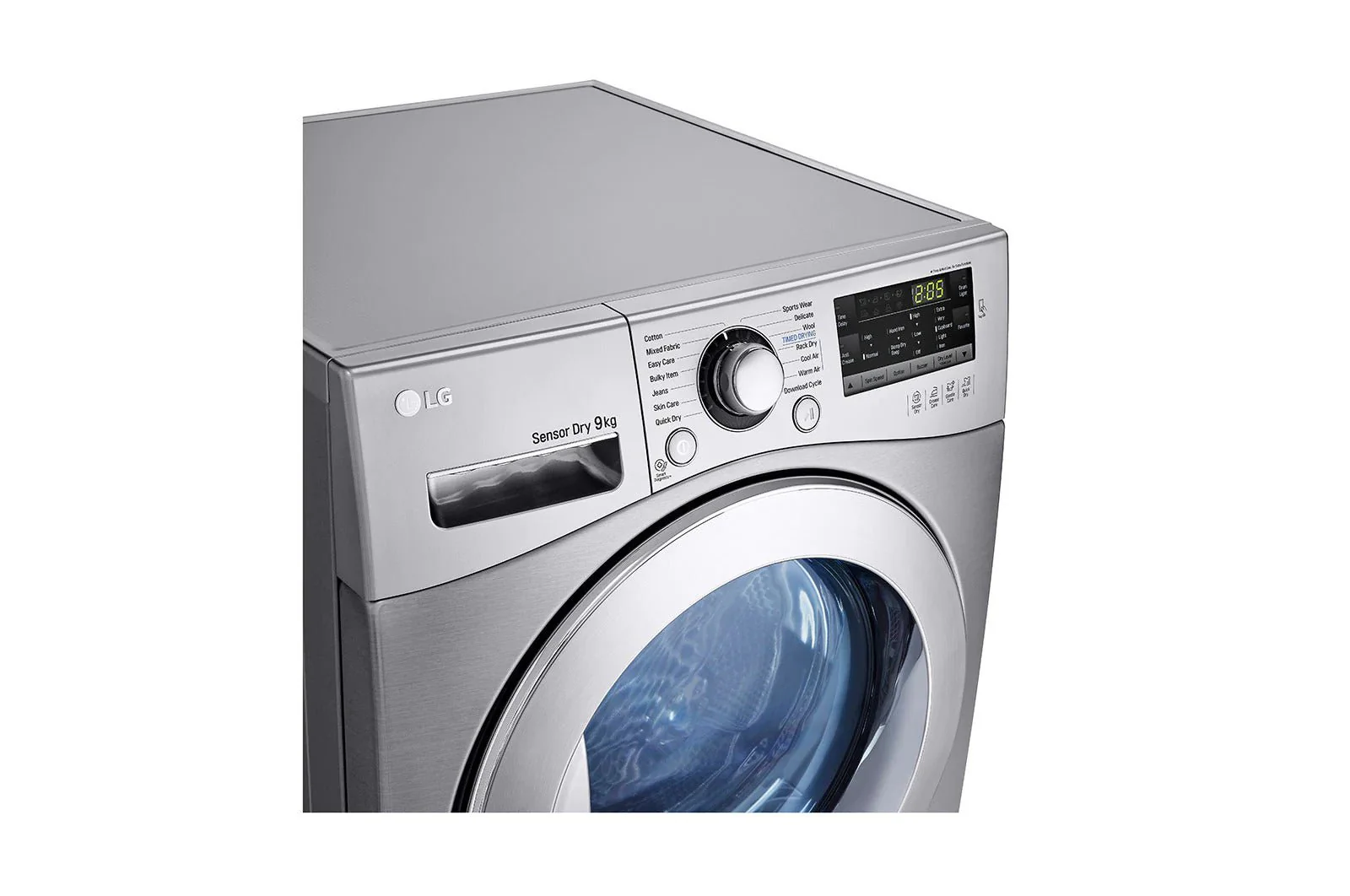 LG 220 volt Front Load Dryer 9KG Silver RC9066 220v 240 volts 50 hz