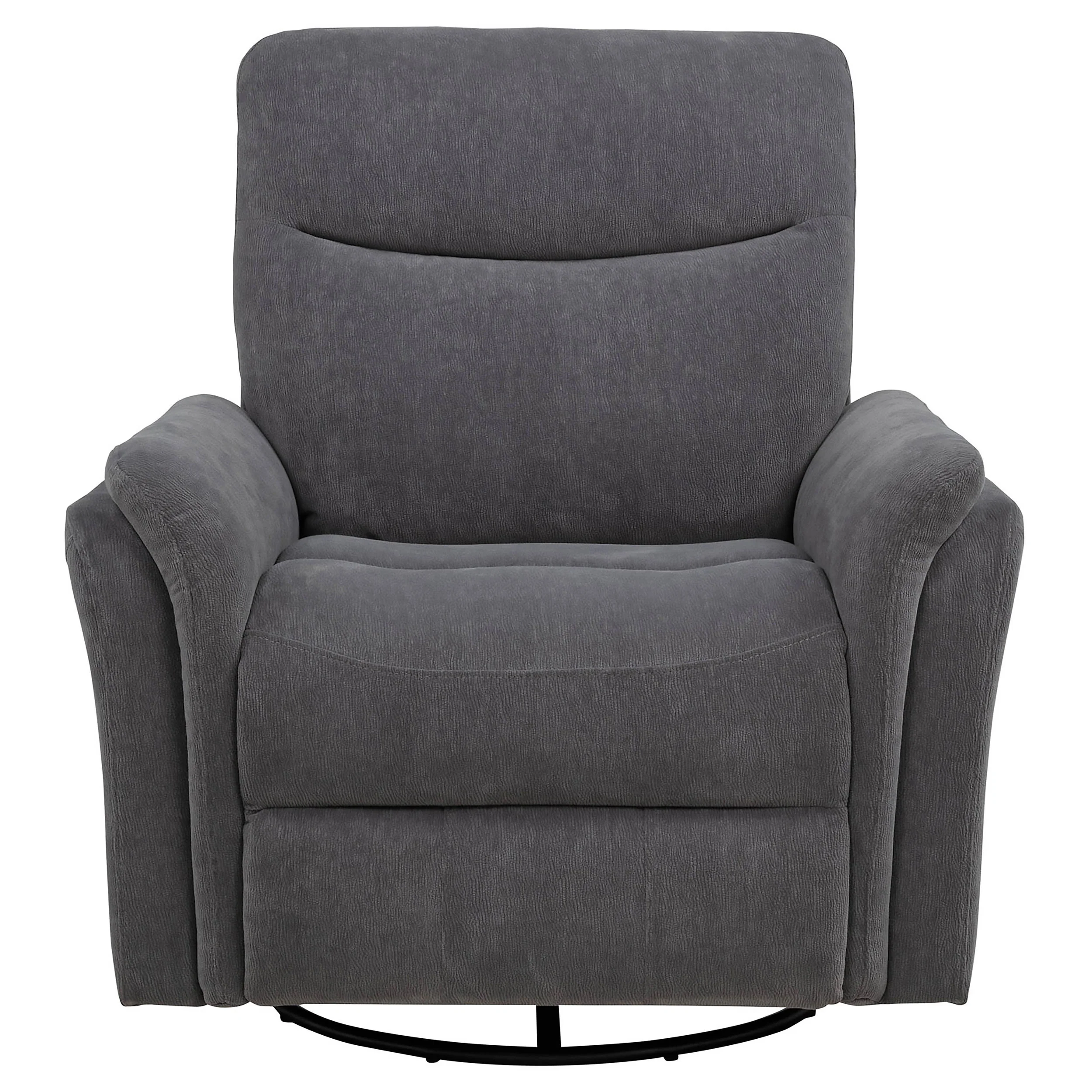 Adler Upholstered Power Swivel Glider Recliner