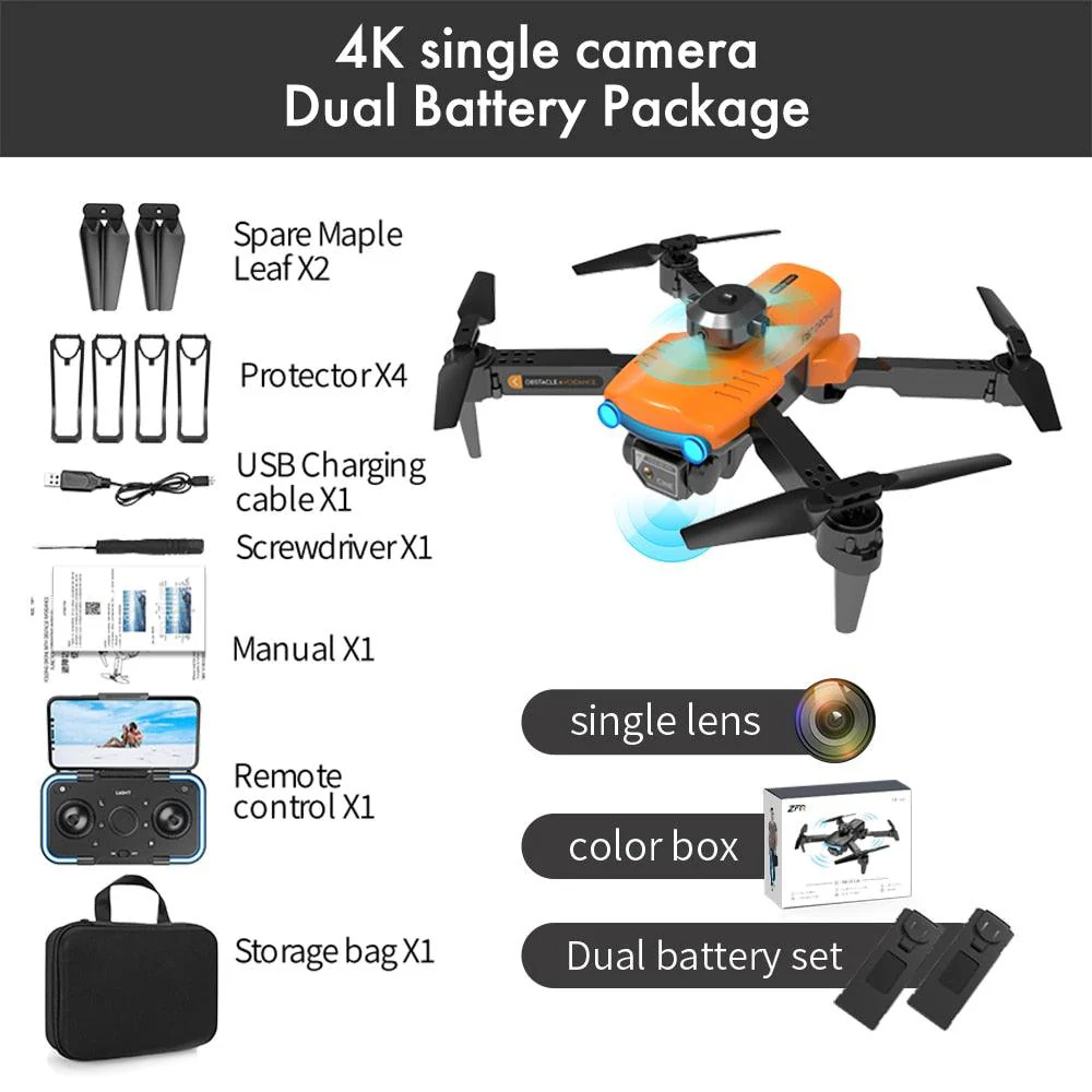 2024 New F187 Pro Drone - 4K HD Dual Camera Fixed Height Obstacle Avoidance 2.4Ghz Wifi Fpv Foldable Quadcopter RC Dron Toys Gifts