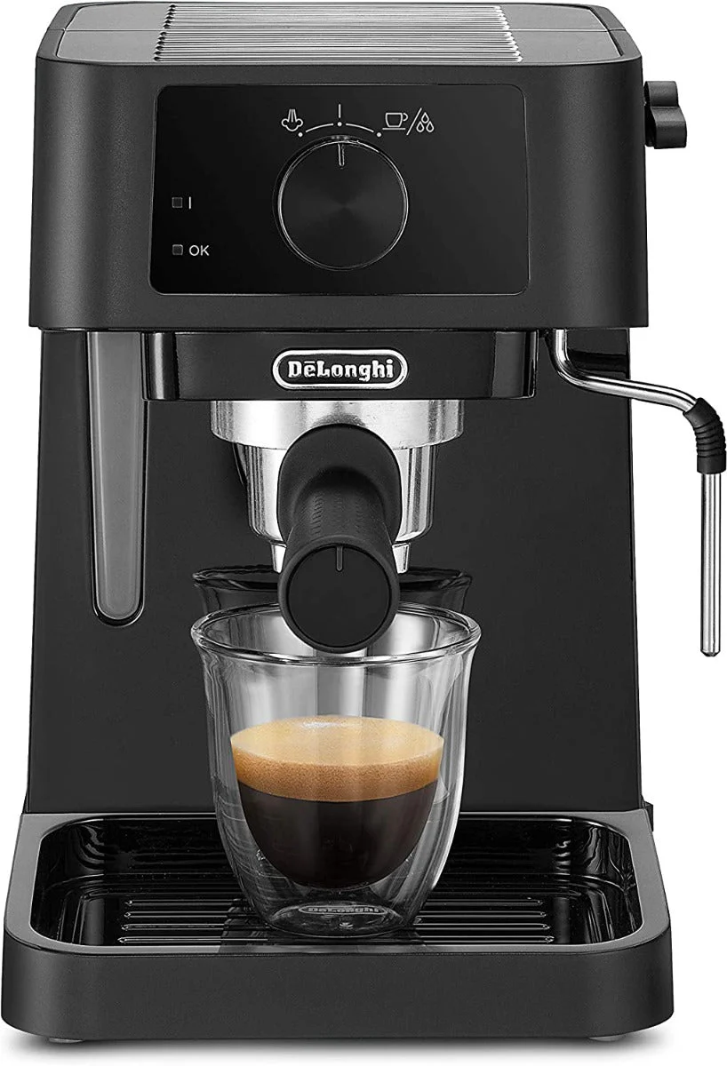 Delonghi 220 volt Expresso Cappuccino Barista Coffee Maker EC230BK  220v 240 volts 15 Bar with milk Frother 2 cup design