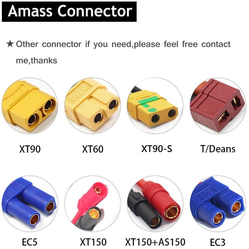 2PCS HRB Hard Case Lipo Battery 2S 3S 4S 6000mah 5200mah 7000mah 60C XT60 Deans EC5 XT90 Cars FPV Boat