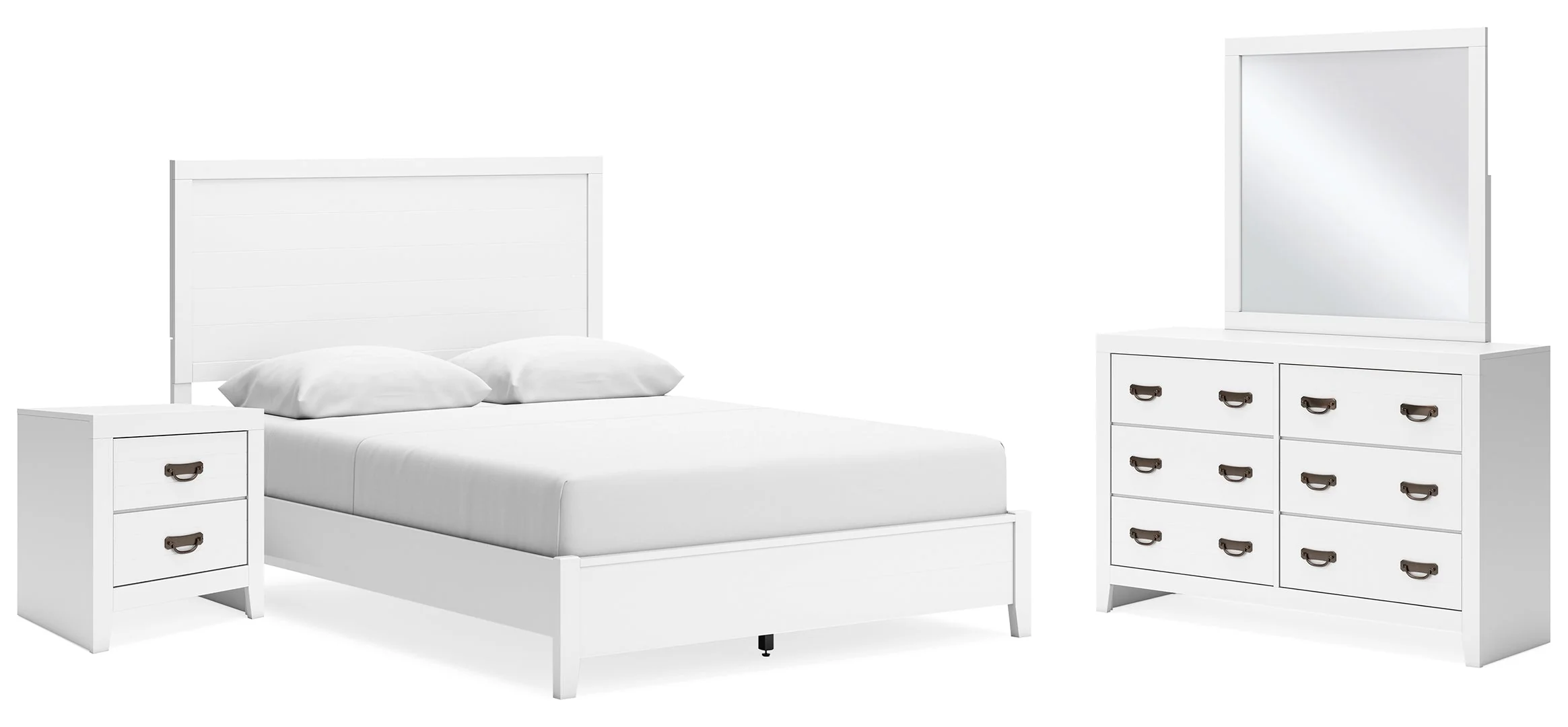 Binterglen White Panel Bedroom Set