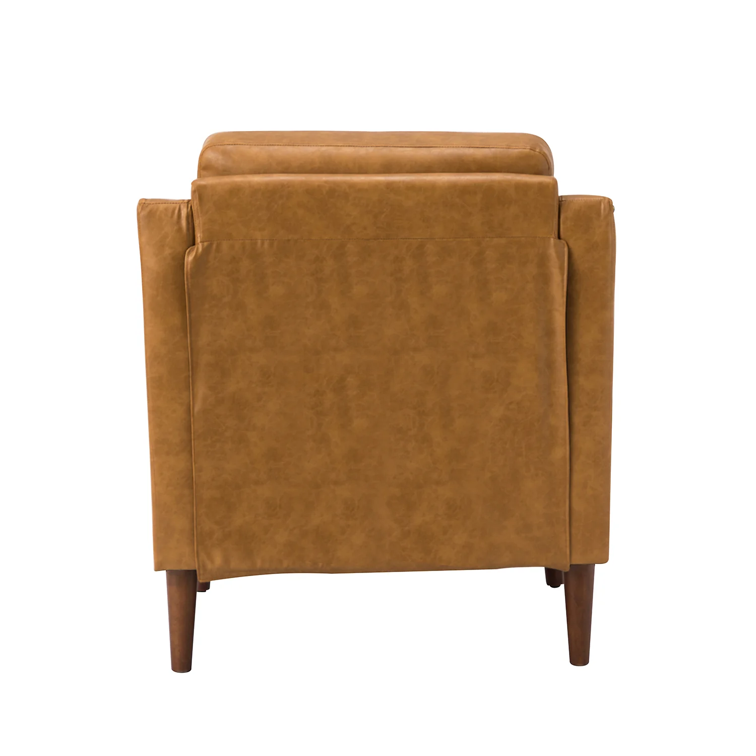 Bonita Vegan Leather Armchair in Camel