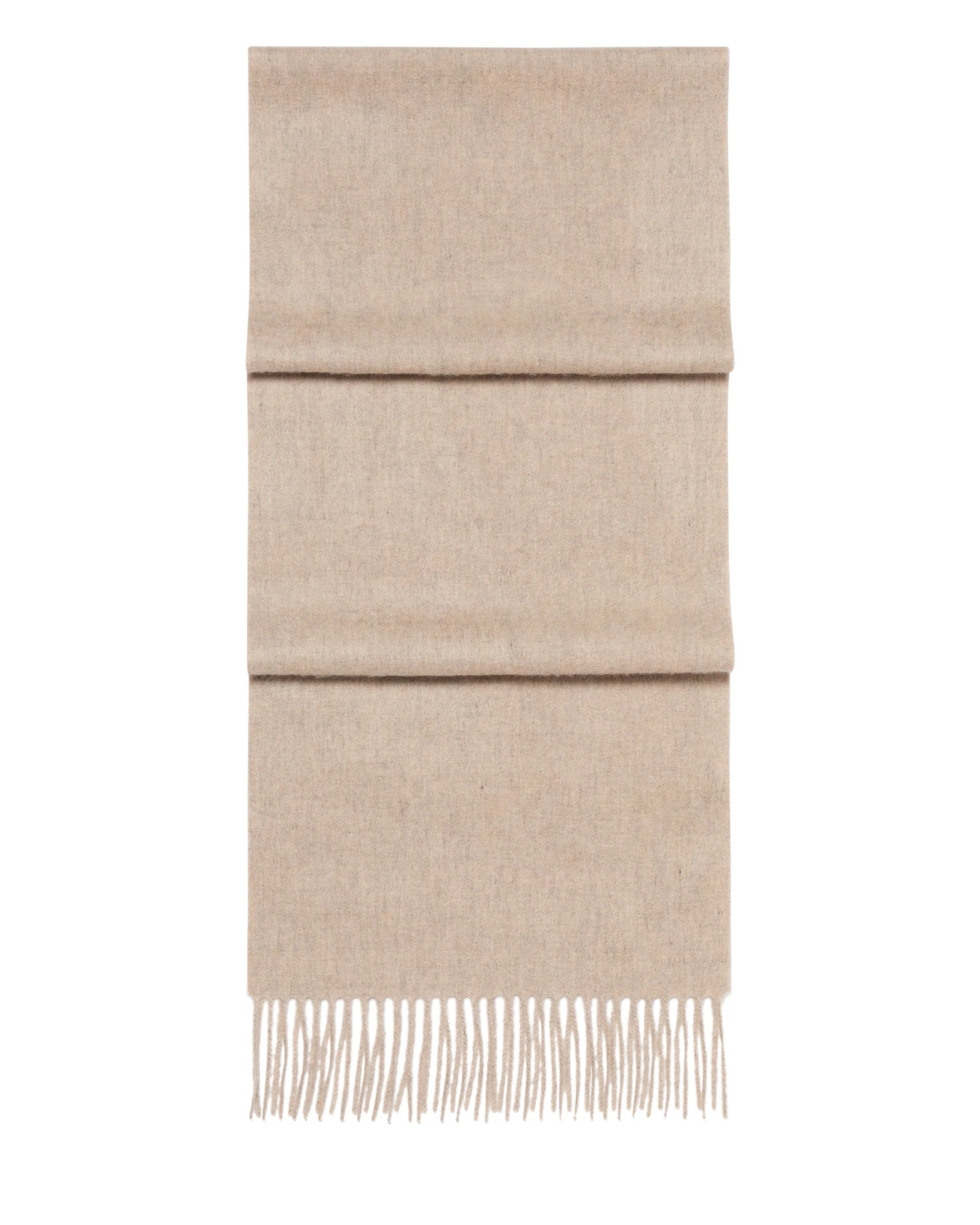 Unisex Woven Cashmere Scarf Oatmeal Brown