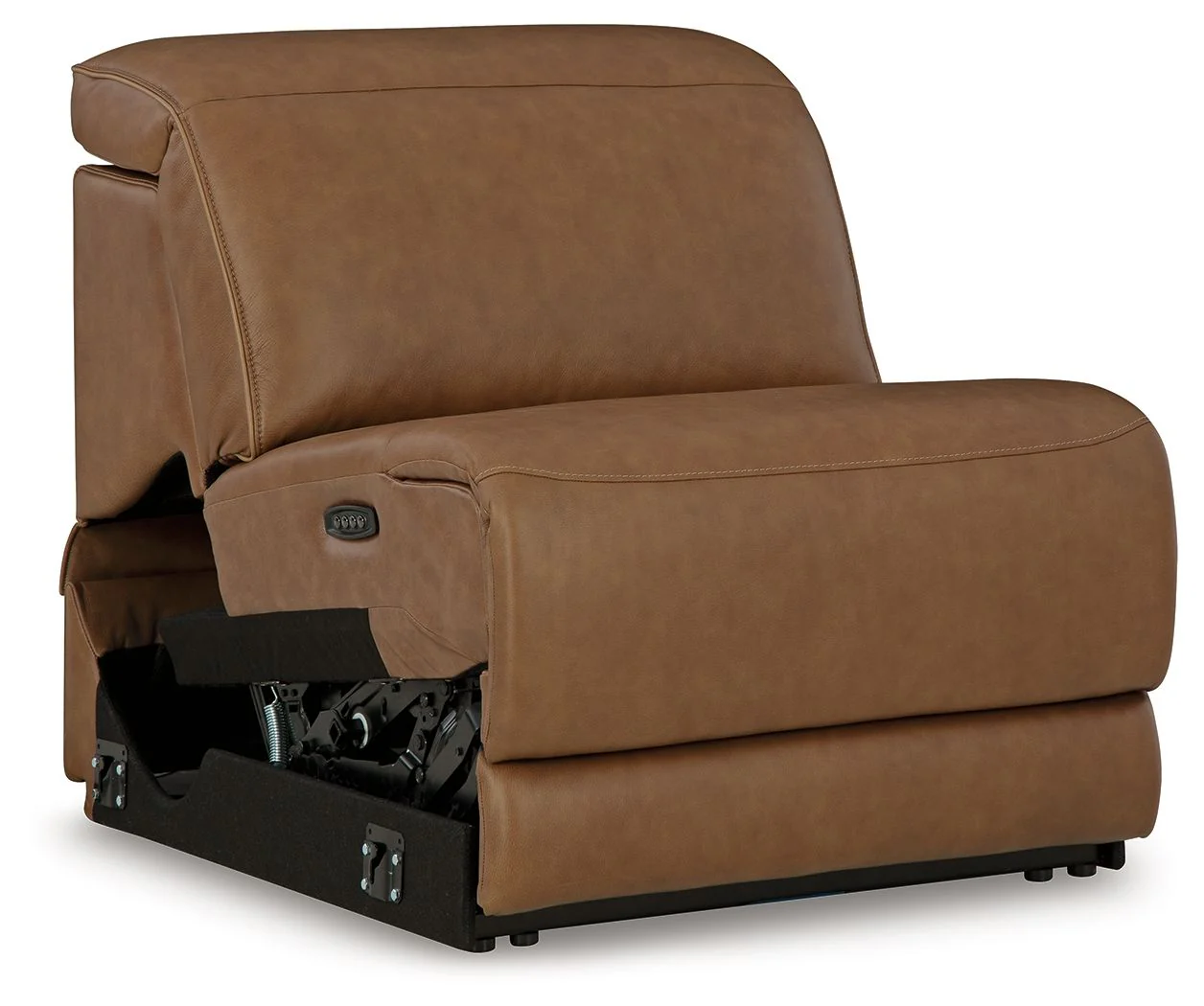 Magic Man - Power Armless Recliner With Adj Headrest - Caramel