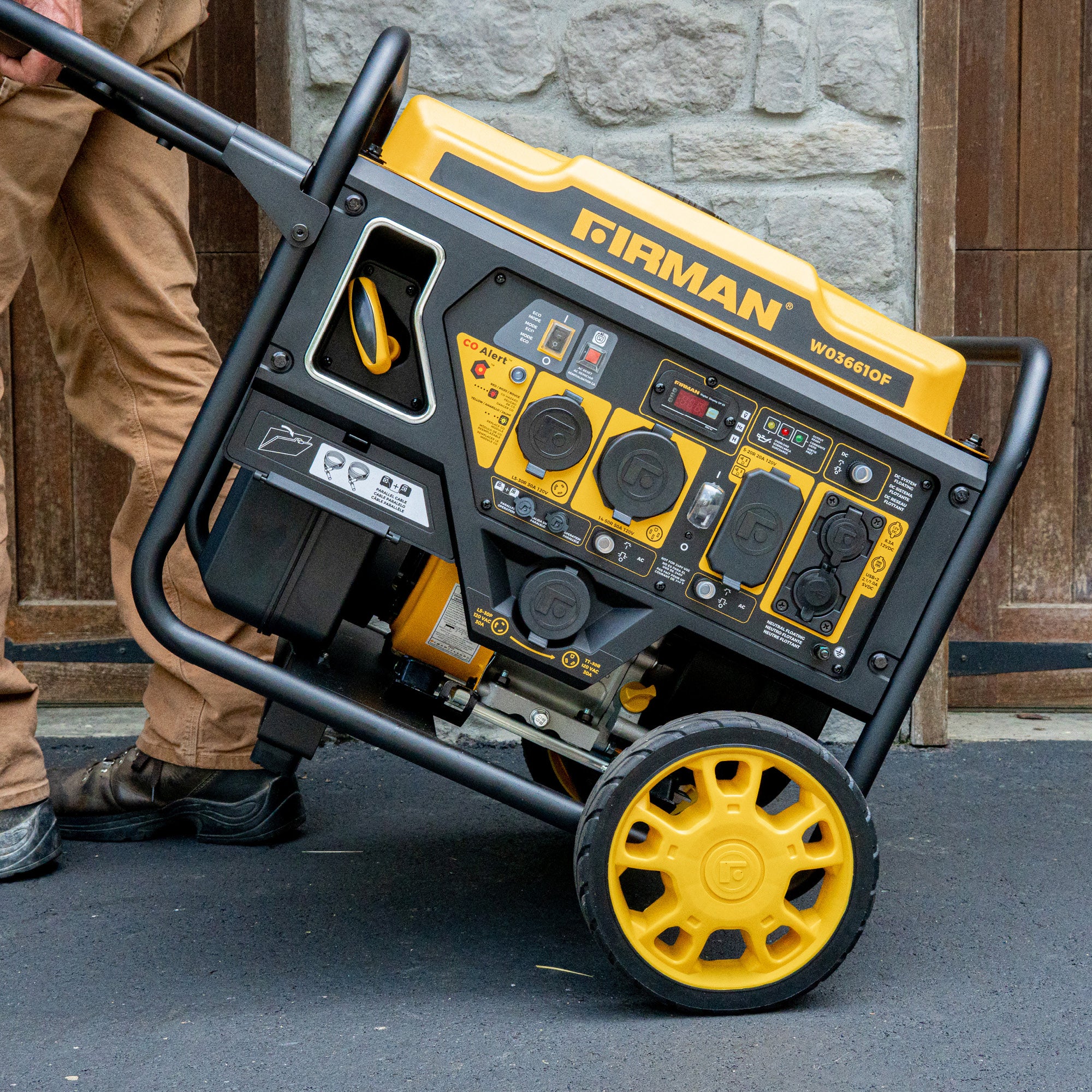 Inverter Open Frame Portable Generator 4500W Recoil Start with CO Alert