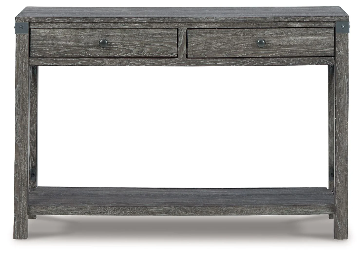 Freedan - Console Sofa Table - Grayish Brown