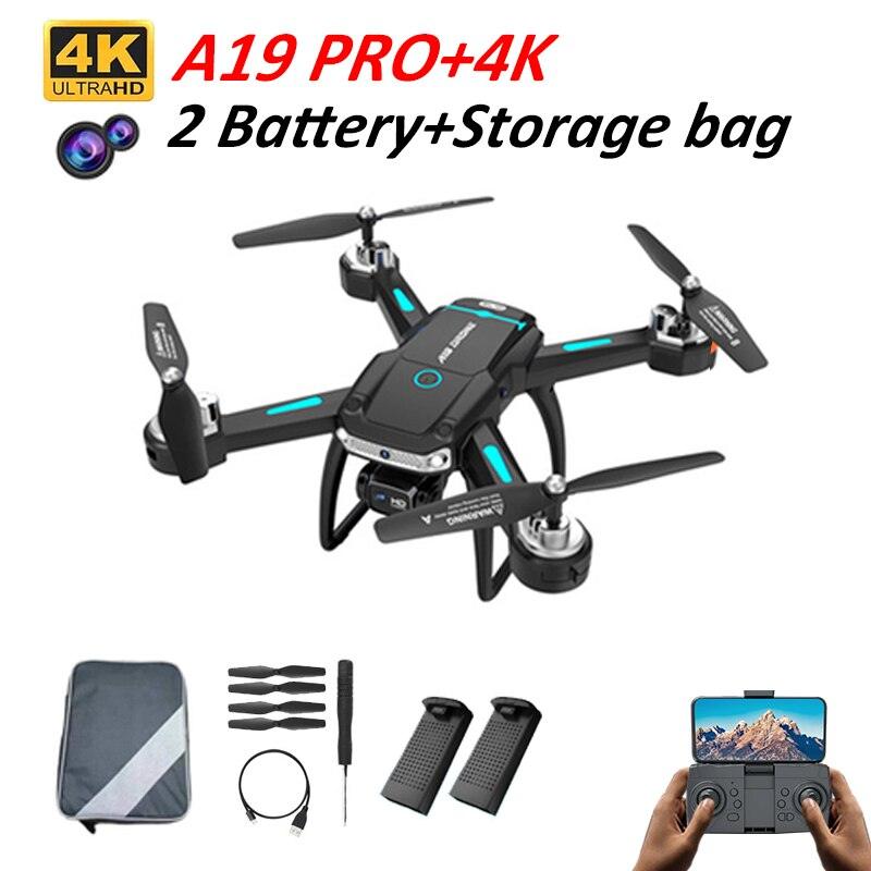 A19 Pro Drone - 2023 New GPS Professionele Dual Hd Camera Optische Stroom Positionering Vermijden  Opvouwbare Quadcopter Rc Speelgoed