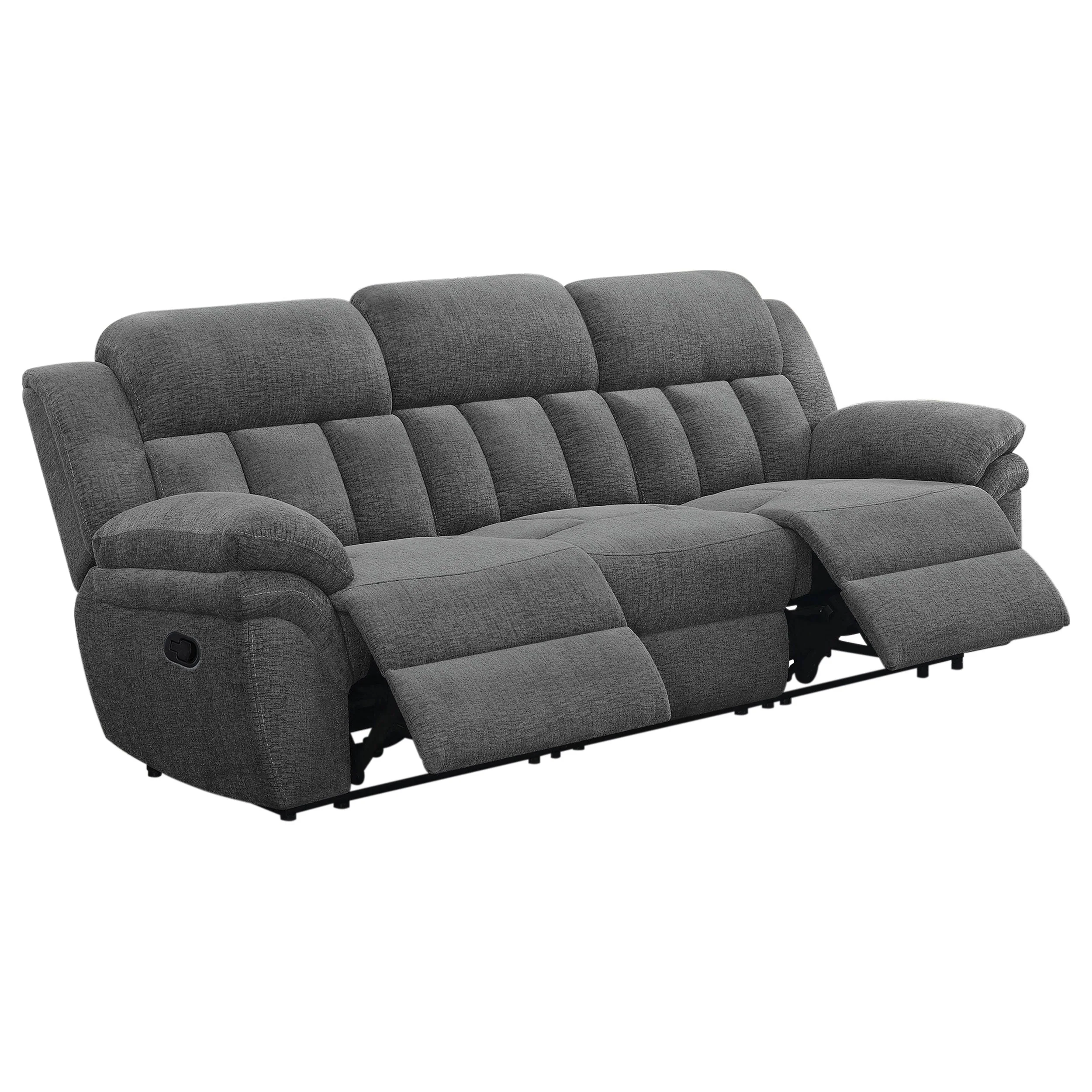 Bahrain Upholstered Motion Sofa Charcoal