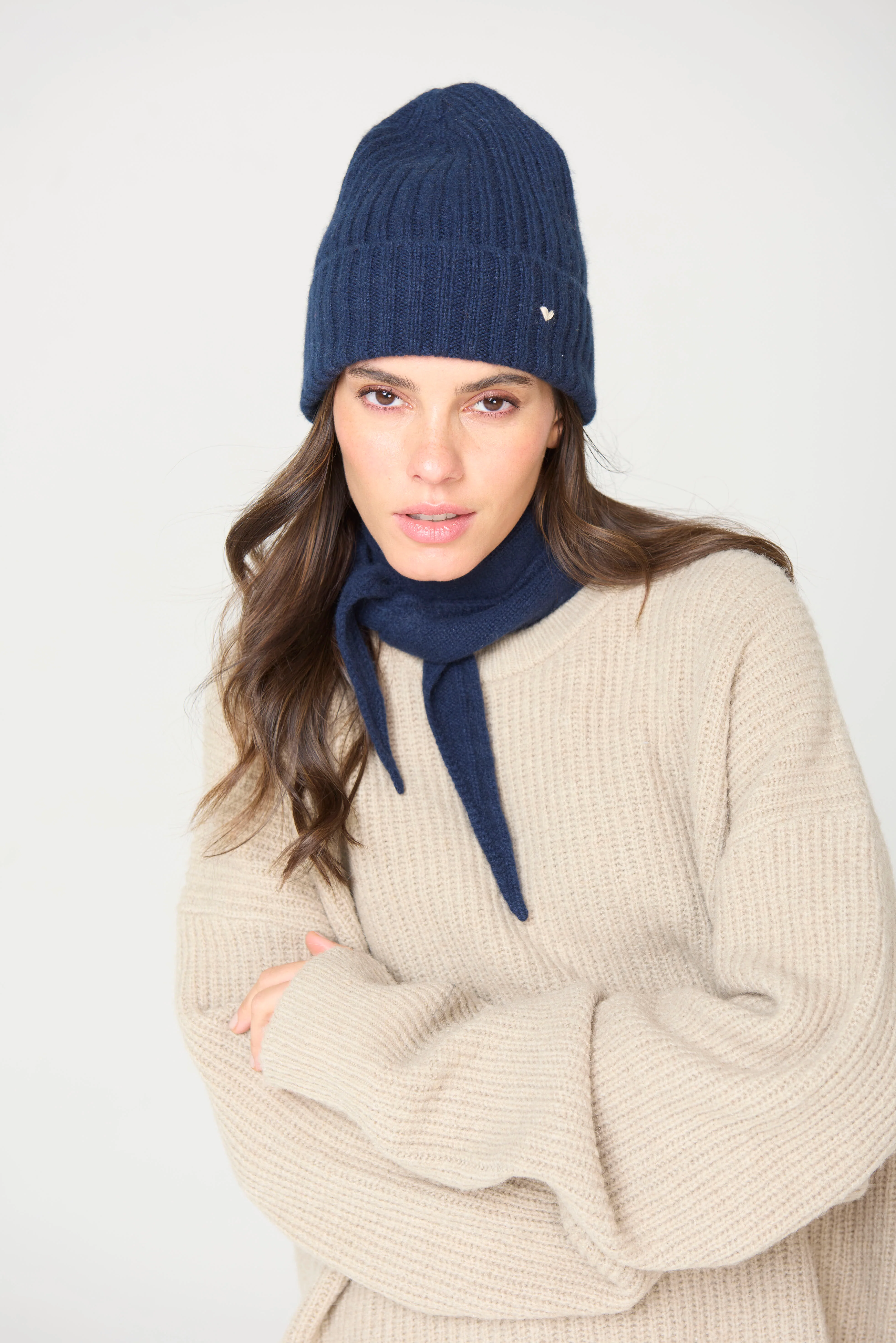 The Rib Beanie – Navy