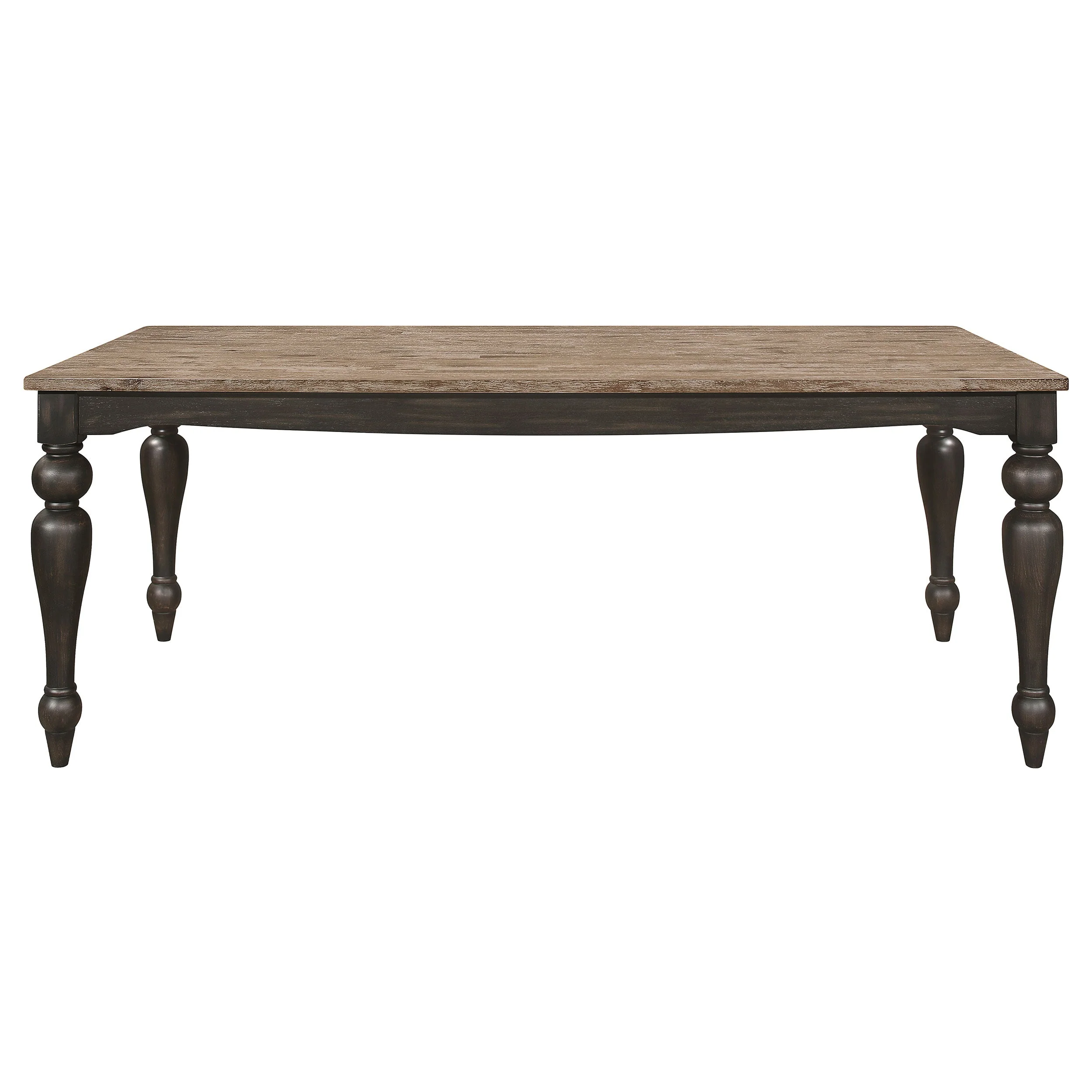 Bridget  Rectangular Dining Set Charcoal Sand Through