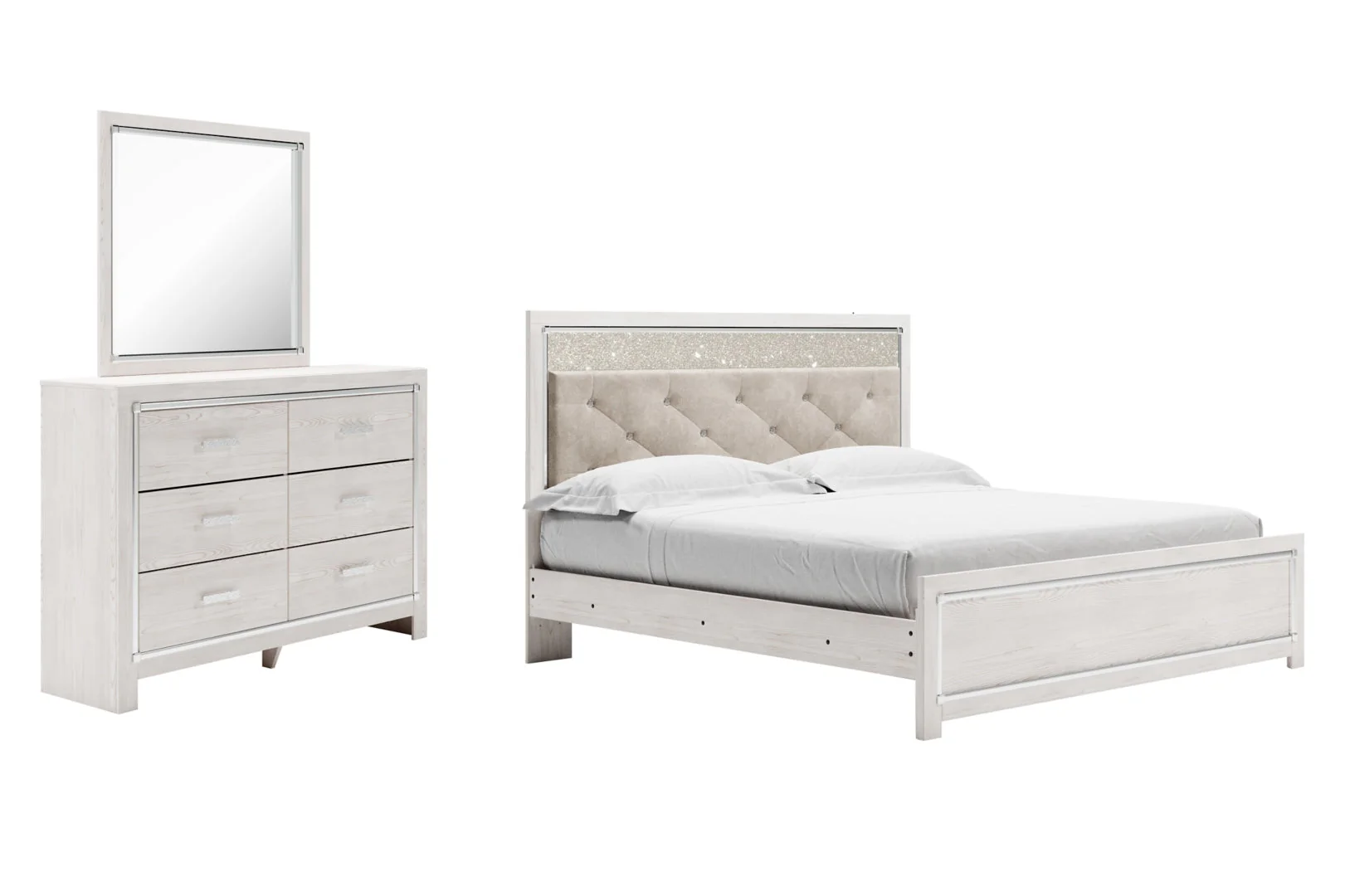 Altra White Panel Bedroom Set