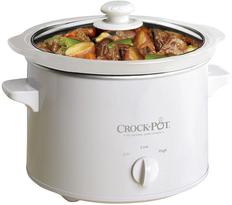 Crock Pot Slow Cooker 220 volt 240 volts, 2.4 Litre - White CP5025W / CSC046