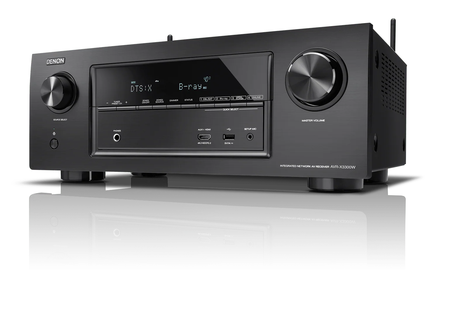 Denon AVR-X3300W 7.2 Channel 220 Volt Audio/Video Receiver with Wi-Fi