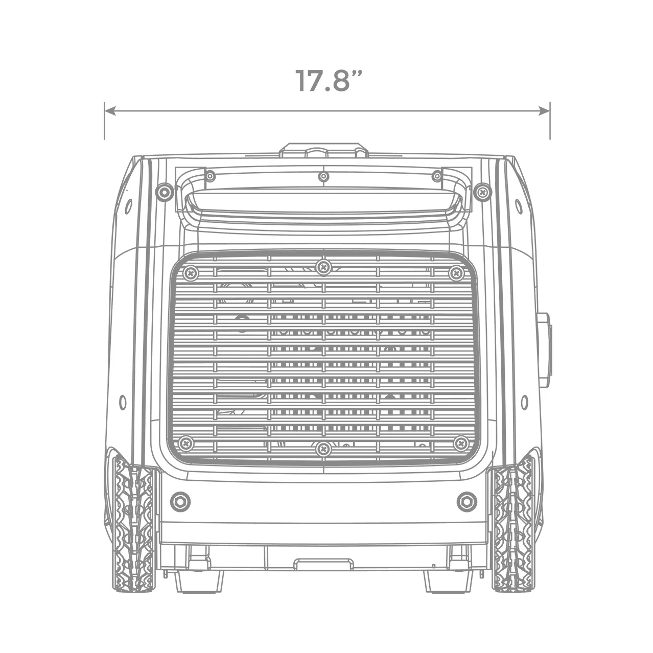 Refurbished Inverter Gas Portable Generator 3300W Recoil Start