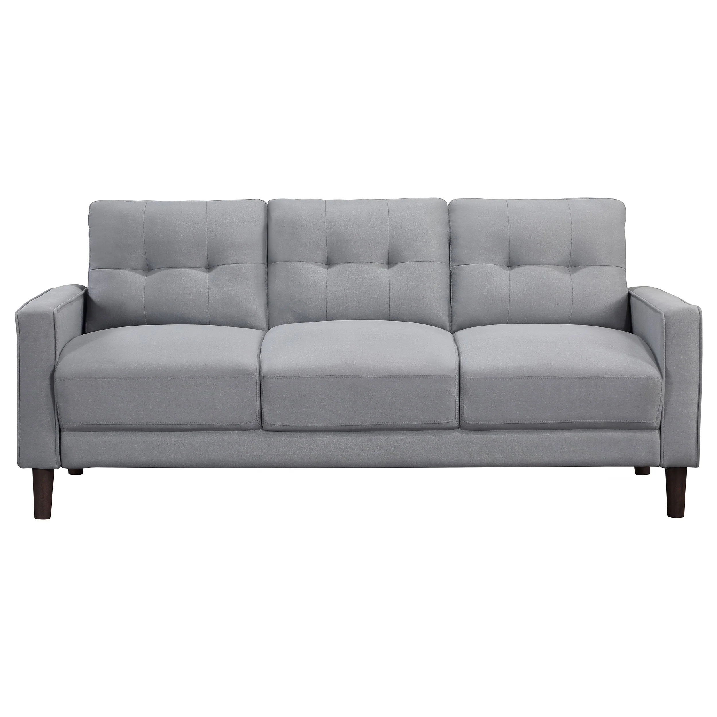 Bowen Upholstered Track Arm Tufted Sofa Beige