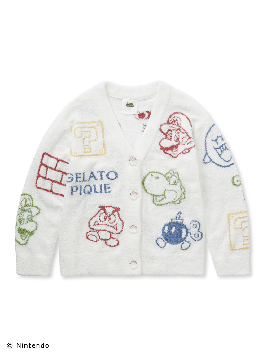 SUPER MARIO™️ WOMENS Baby Moco Character Patterned Jacquard Cardigan
