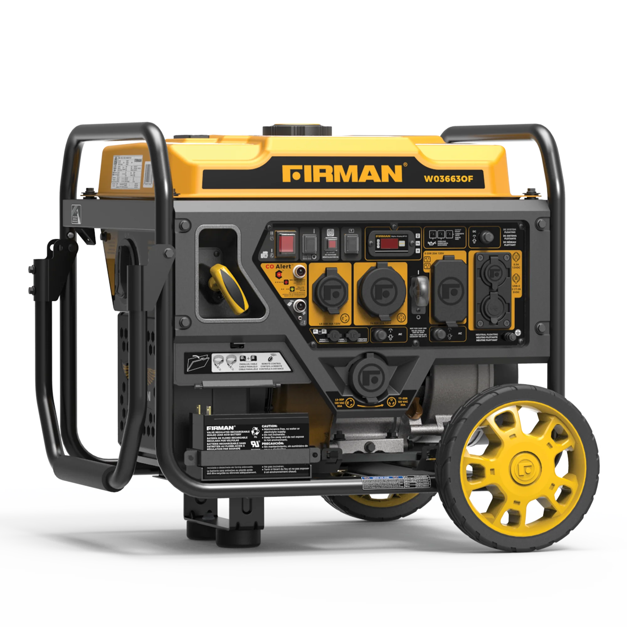 Inverter Open Frame Portable Generator 4500W Remote Start with CO Alert