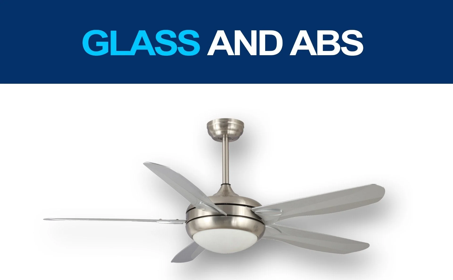 Daewoo 220 volt ceiling fan Nickel with LED light remote 5 blades 220v 240 volts 50 hz DE-56CFB01