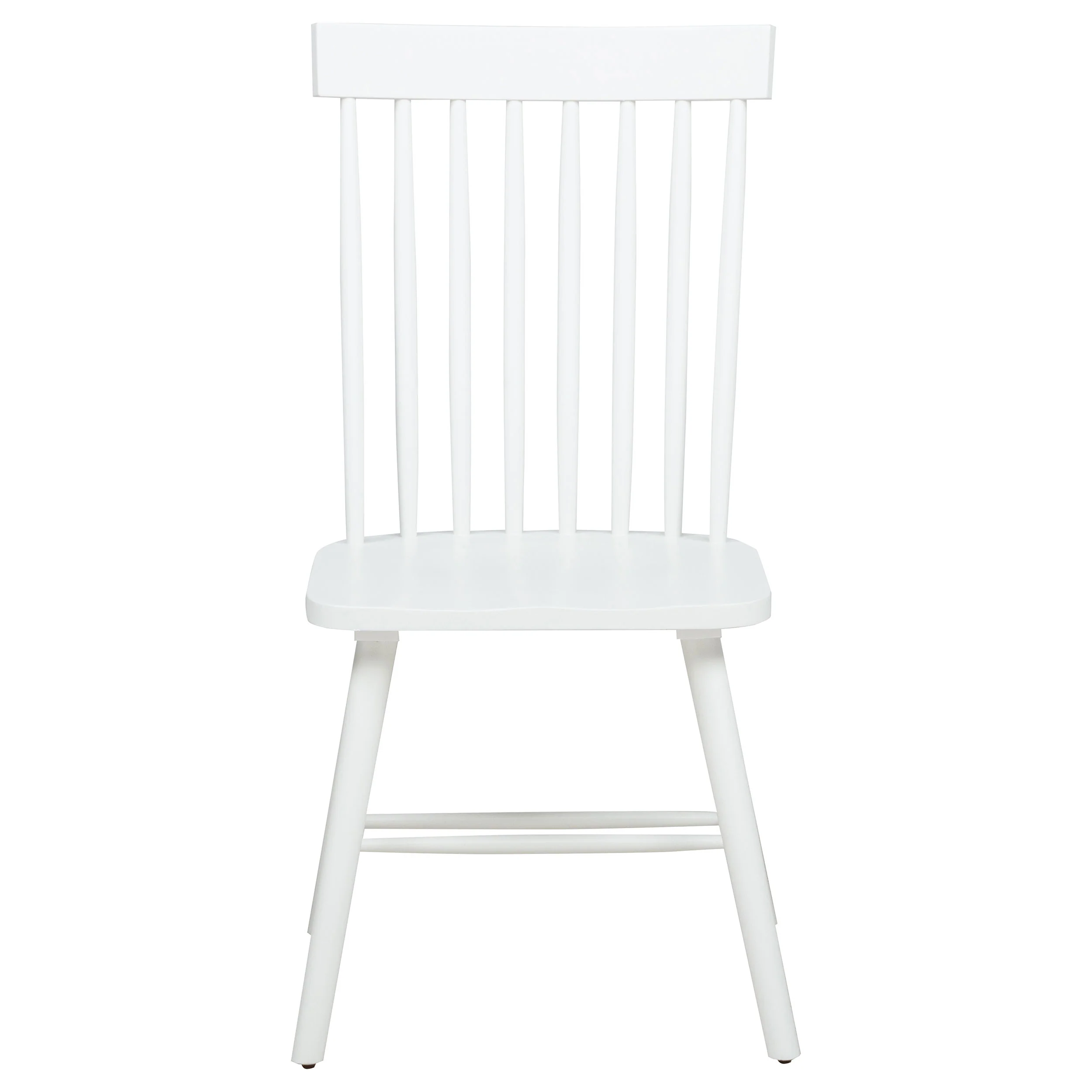 Andrews Windsor Spindle  Dining Side Chair White (Set of 2)