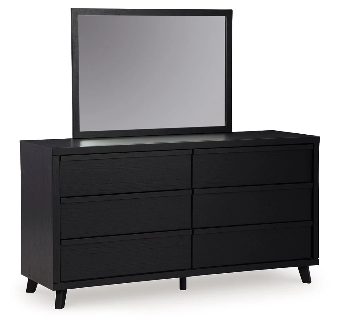 Danziar - Dresser And Mirror - Black