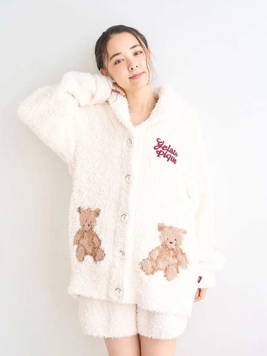 [HOLIDAY] Gelato Snow Bear Jacquard Shawl Cardigan