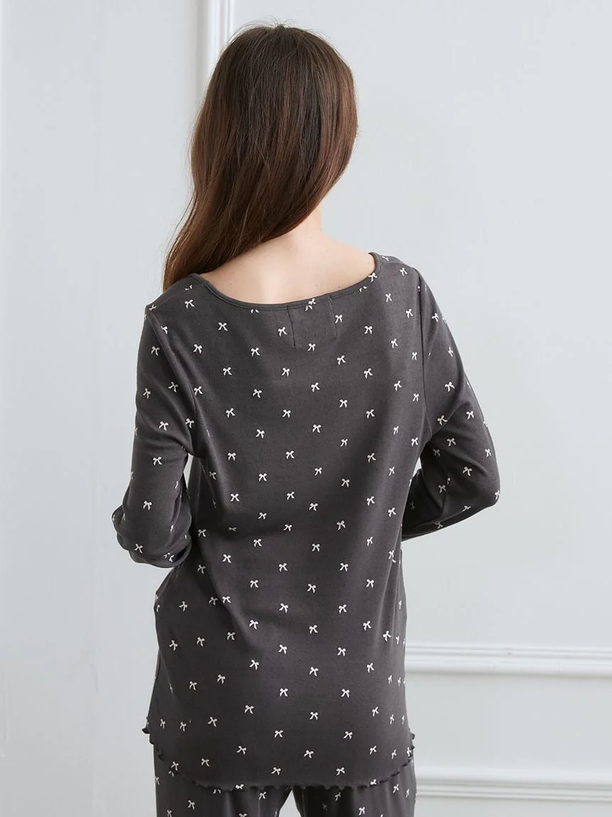 Soft Ribbed Ribbon Pullover