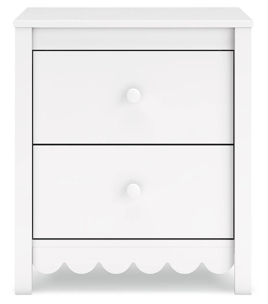 Hallityn - Two Drawer Night Stand - White