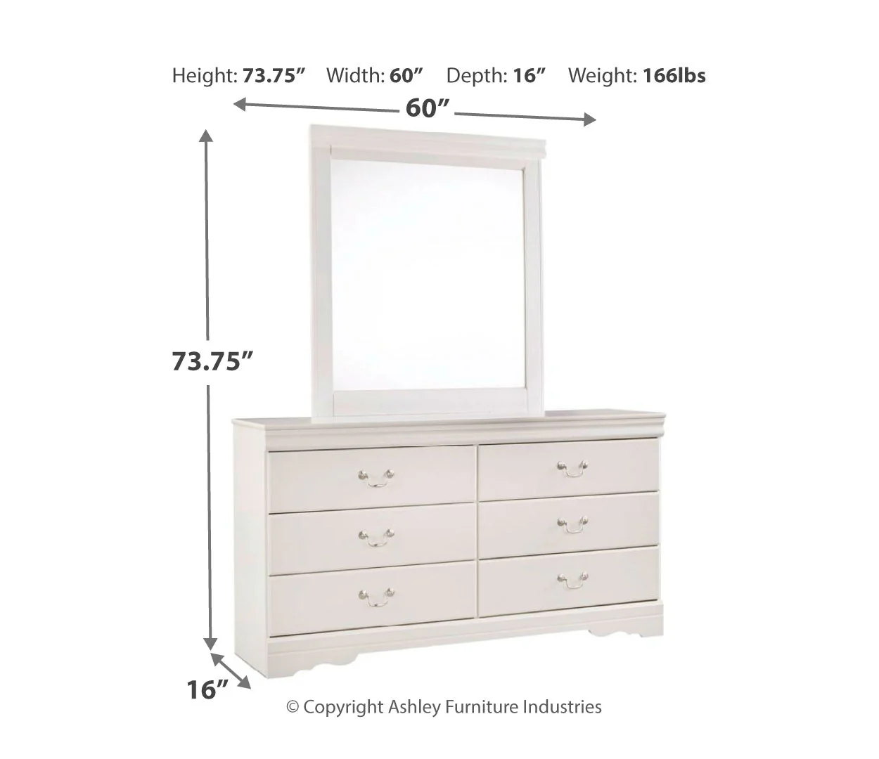 Anarasia White Bedroom Set