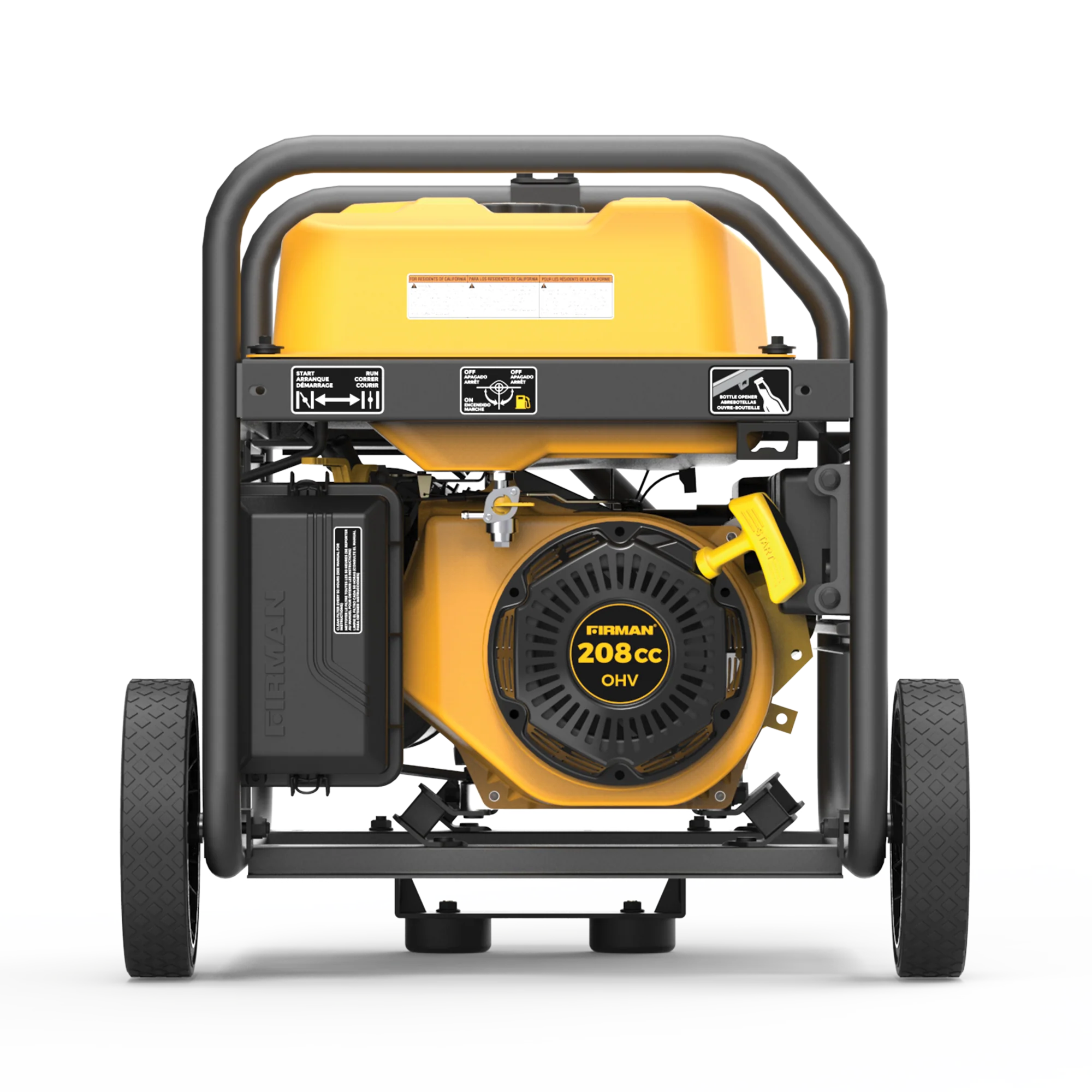 Gas Portable Generator 4550W Recoil Start 120/240V