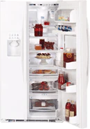 220 Volt GE PSG25NGC 25 Cubic Feet Arctica Deluxe Refrigerator