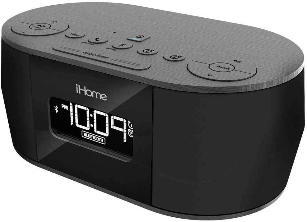 Ihome 110 220 volts Alarm Clock with USB Charging, Bluetooth Speaker 220v 50 hz