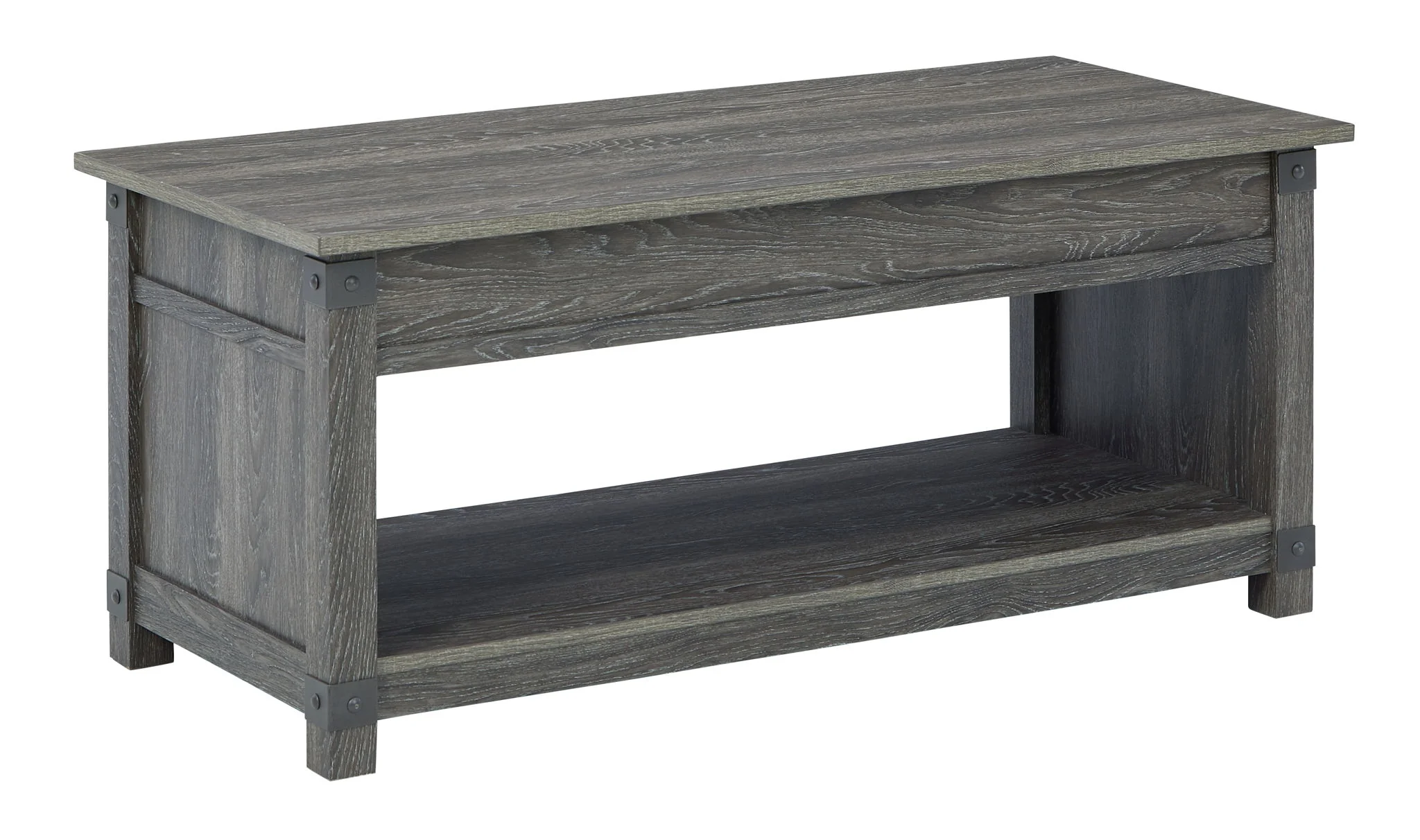 Freedan - 3 Pc. - Coffee Table, 2 End Tables - Grayish Brown