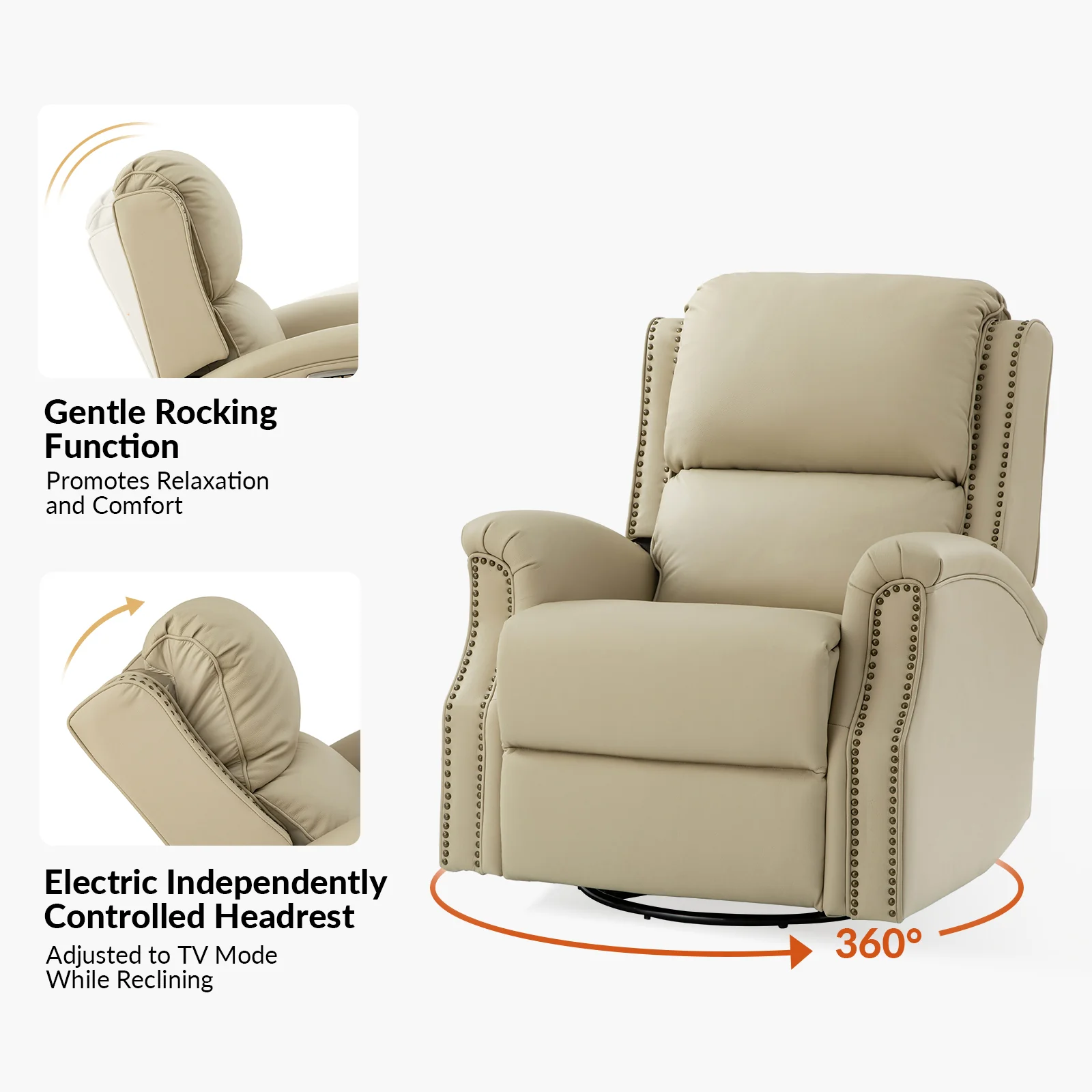 Andreas Recliner in Beige