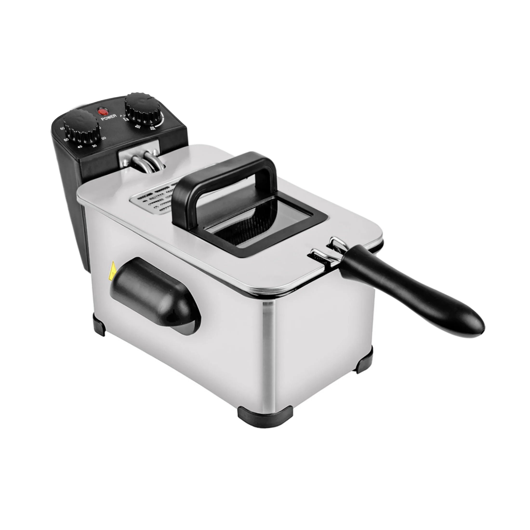 3.8L Deep Fryer with Timer Control Knob, Viewing Window and Thermal Safety Device