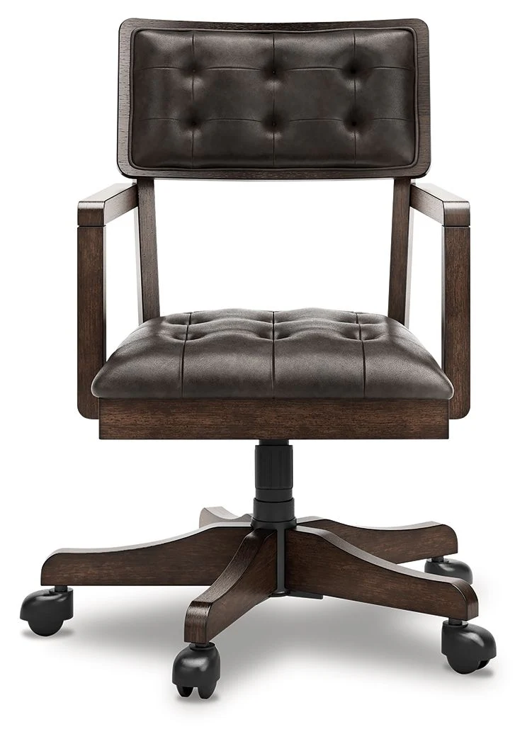 Breckington - Home Office Desk Chair - Dark Brown