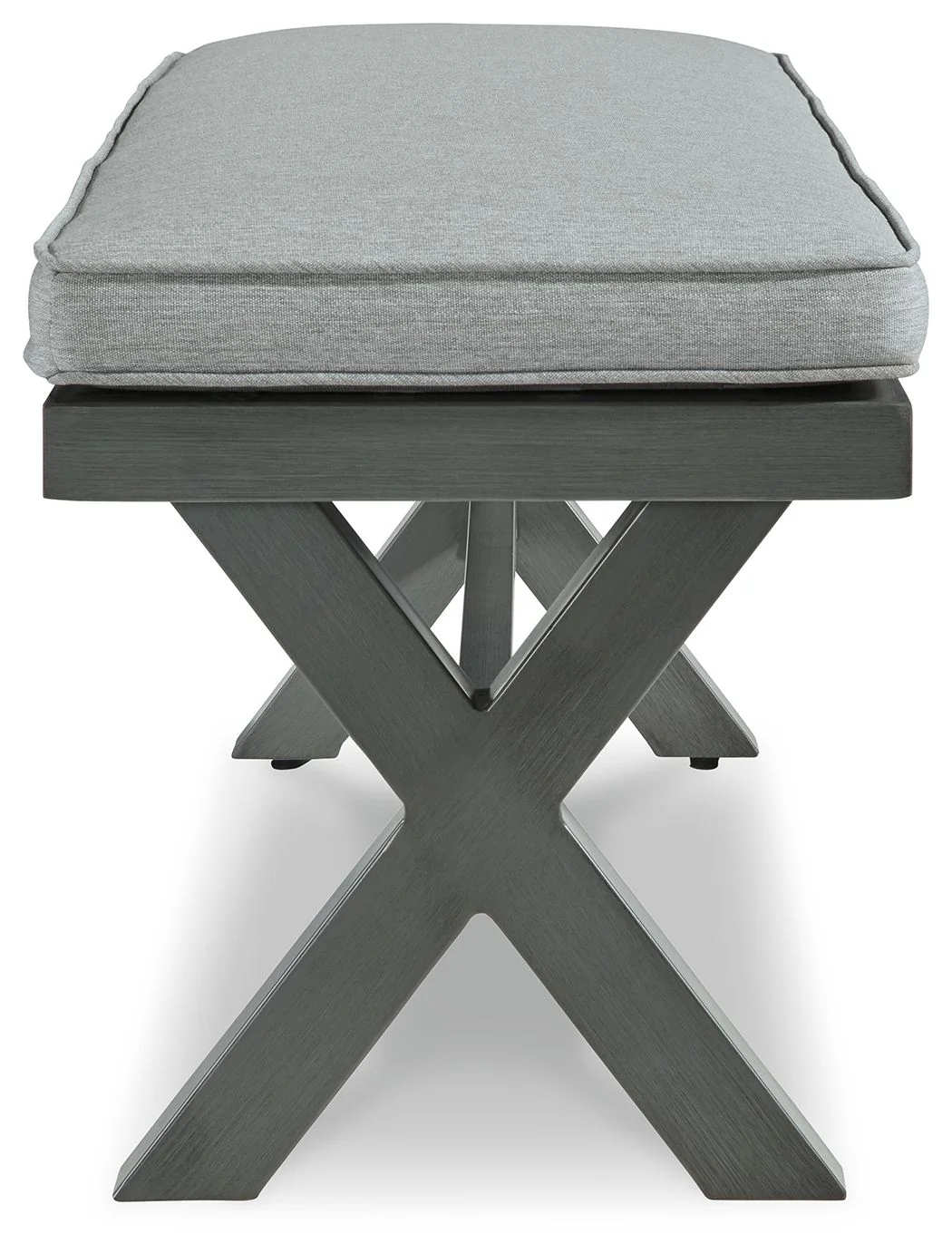 Elite Park - Bench With Cushion - Gray