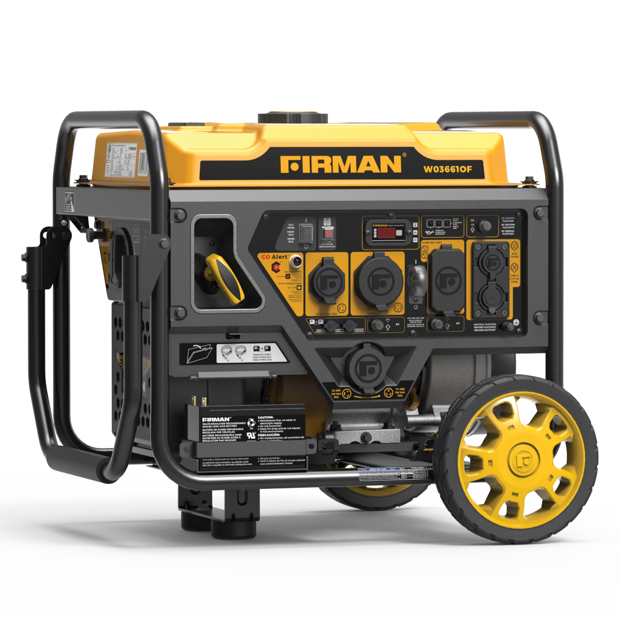 Inverter Open Frame Portable Generator 4500W Recoil Start with CO Alert