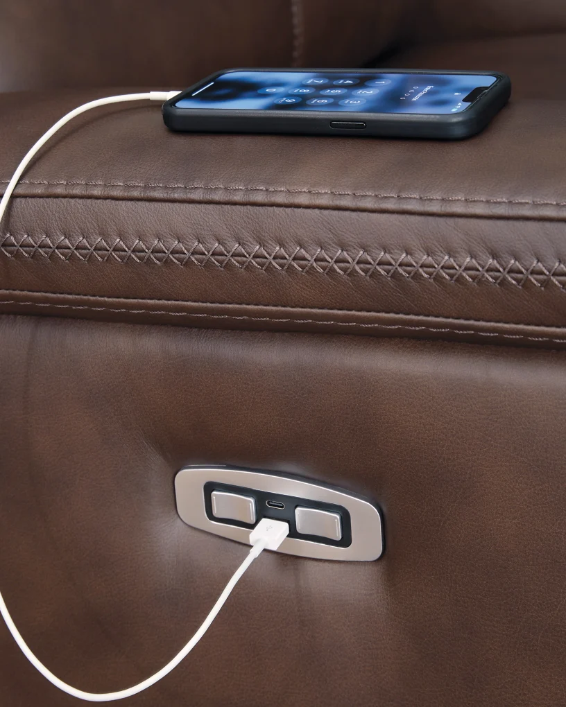 Beryton PWR REC Sofa with ADJ Headrest